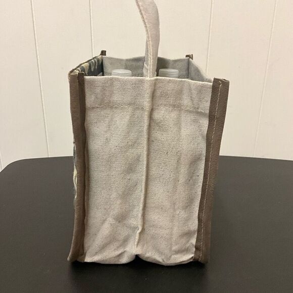 Brand New Clea Ray Canvas and Leather Wine Beer Drink Holder Holds 6 Bottles - Picture 7 of 9
